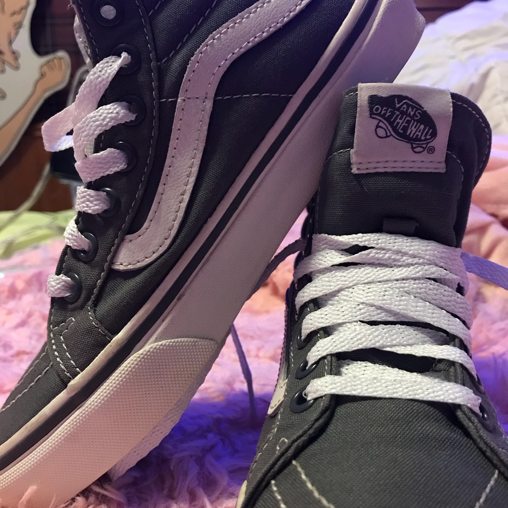 Grey high top VANS